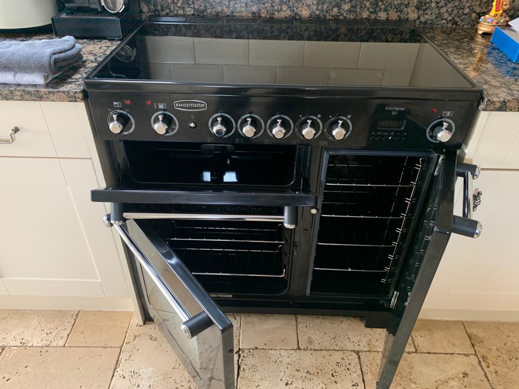 A range cooker after deep clean